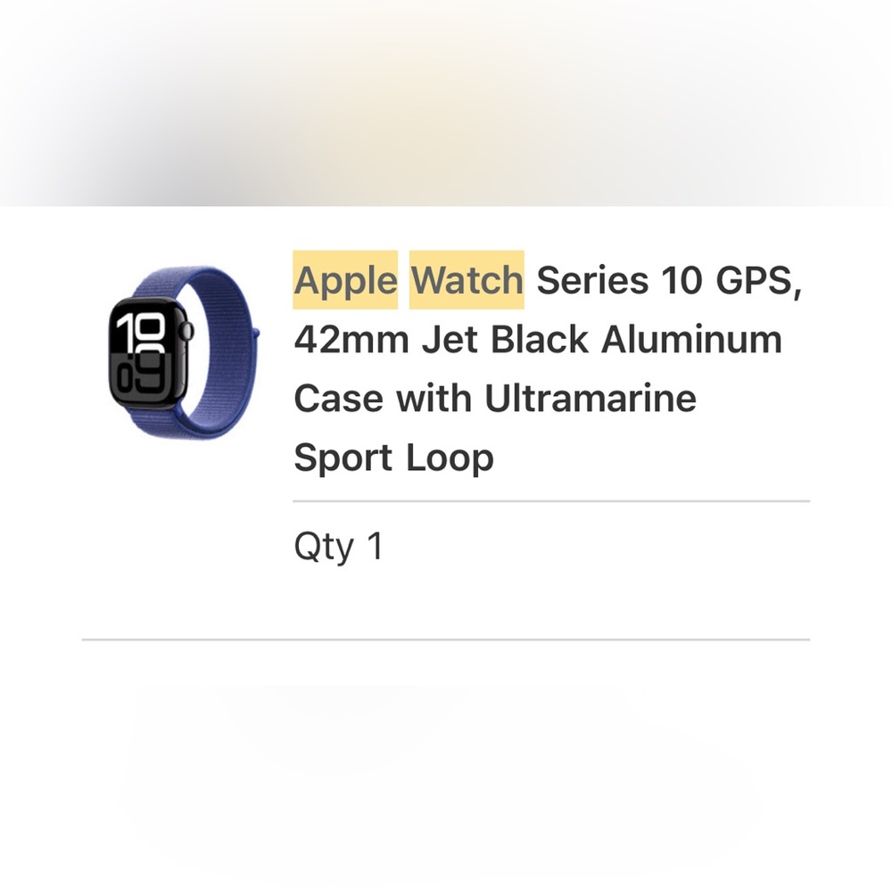 Apple Watch Series 10 GPS 42mm Black